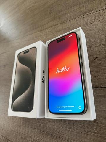 iPhone 15 pro 128 GB Natural Titanium beschikbaar voor biedingen