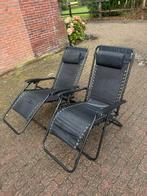 2 Ligstoelen - Relax in Stijl!, Ophalen, Gebruikt, Metaal, Inklapbaar