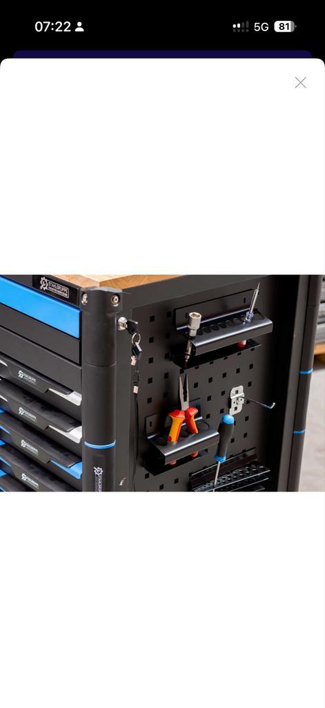 Gereedschapswagen 294-delig - Nieuw in doos, Doe-het-zelf en Verbouw, Gereedschapskisten, Nieuw, Gevuld, Ophalen