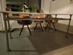 Industriële Aluminium Tafel - 210x80cm, Ophalen