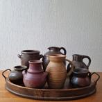 Verzameling van 7 oude aardewerk kruiken en potten, Antiek en Kunst, Ophalen of Verzenden