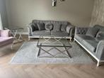 salontafel, Huis en Inrichting, Tafels | Salontafels, Ophalen, Gebruikt, Vierkant, Glas