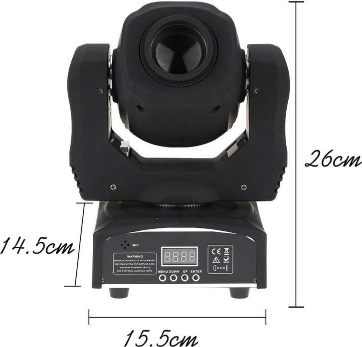 2xLED Moving Heads 90W – Compacte lichteffecten, ZGAN!, Muziek en Instrumenten, Licht en Laser, Zo goed als nieuw, Licht, Ophalen