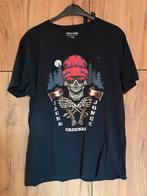 Jack & Jones T-shirt XXL - Doodskop Print, Zwart, Overige maten, Ophalen of Verzenden, Zo goed als nieuw