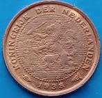 1/2 cent 1938 - Wilhelmina, Postzegels en Munten, Verzenden, Koningin Wilhelmina, Losse munt