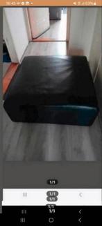 Te koop Nieuwe leren hocker, Zo goed als nieuw, 75 tot 100 cm, Rechthoekig, 75 tot 100 cm