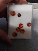 Ronde facet geslepen barnsteen, Sieraden, Tassen en Uiterlijk, Edelstenen, Ophalen of Verzenden, Zo goed als nieuw