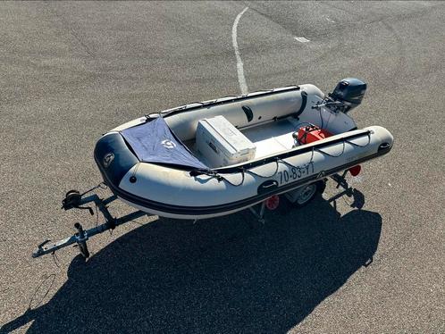 Rubberboot (yam 430) compleet, Watersport en Boten, Rubberboten, Gebruikt, Yam, Aluminium, Minder dan 70 pk, Benzine, Verzenden