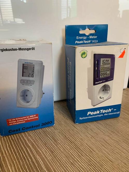 PeakTech 9024 & Cost Control 3000 Energie Meters, Doe-het-zelf en Verbouw, Meetapparatuur, Gebruikt, Elektriciteit, Ophalen