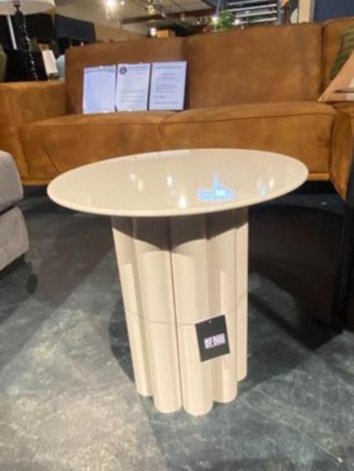 Salontafel Olympa old pink & beige metaal 63x63 cm, Huis en Inrichting, Tafels | Bijzettafels, Ophalen of Verzenden