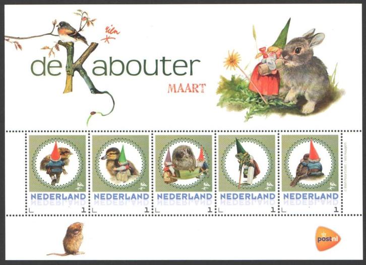 Postzegels De Kabouter: Maart, Postzegels en Munten, Postzegels | Nederland, Postfris, Na 1940, Ophalen of Verzenden