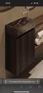 Fontana Dark Emperador Badkamermeubel zonder blad, Minder dan 50 cm, Nieuw, Ophalen of Verzenden, Minder dan 25 cm