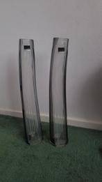 Chicque vazen v.h merk Parlane, Huis en Inrichting, Wit, Ophalen of Verzenden, Minder dan 50 cm, Glas