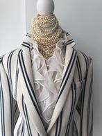 Zara blazer jasje beige blauw xl 40 42  Als Nieuw!, Kleding | Dames, Zara, Maat 42/44 (L), Zo goed als nieuw, Jasje