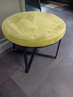 Groene Poef / Bijzettafel, Ophalen, Minder dan 50 cm, Rond, Minder dan 50 cm