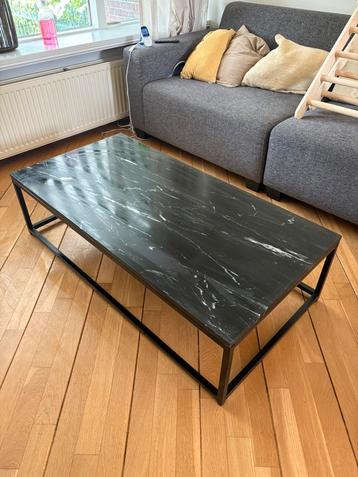 WOOOD Mellow salontafel 32x120x60 cm marmer zwart