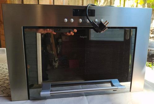 Magnetron Pelgrim MAG636RVS inbouw, Witgoed en Apparatuur, Magnetrons, Gebruikt, Inbouw, Magnetron, 45 tot 60 cm, Draaiplateau