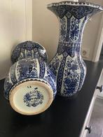 Boch royal sphinx  2 delfts blauw vazen, Ophalen of Verzenden