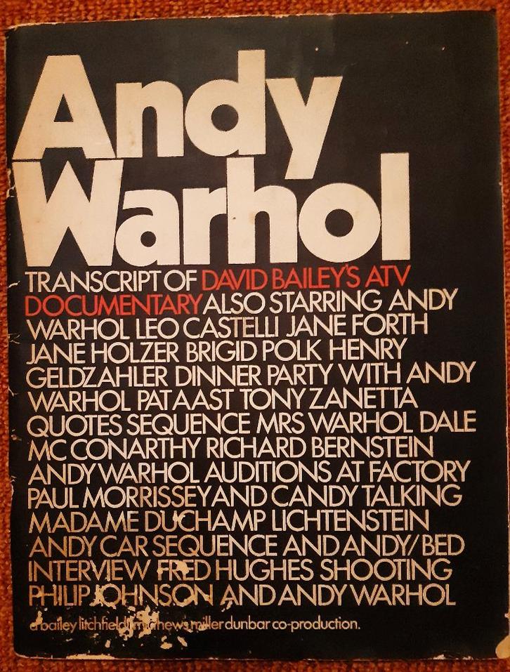Andy Warhol boeken, Boeken, Kunst en Cultuur | Beeldend, Gelezen, Verzenden