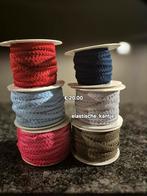 Elastische Kantjes - Diverse Kleuren, Ophalen of Verzenden, Zo goed als nieuw, Lint, Band of Elastiek