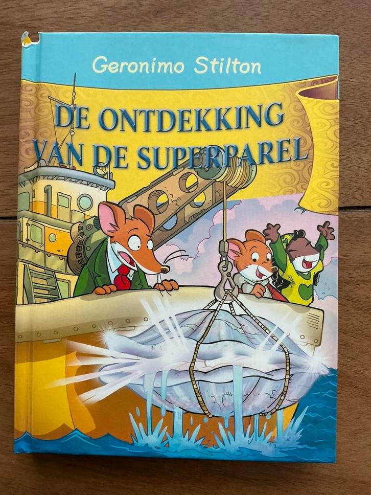 Geronimo Stilton - De ontdekking van de superparel, Boeken, Kinderboeken | Jeugd | onder 10 jaar, Zo goed als nieuw, Fictie algemeen
