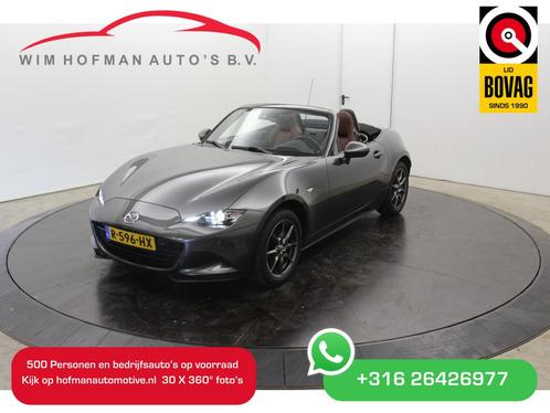Mazda MX-5 1.5 SkyActiv-G 132 GT-M Camera Vol Leder, Auto's, Mazda, Bedrijf, Te koop, MX-5, ABS, Achteruitrijcamera, Airbags, Airconditioning