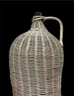 Antieke Gistfles in Mand - 57cm, Huis en Inrichting, Ophalen, Gebruikt, Overige kleuren, 50 tot 75 cm