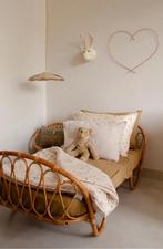 Rotan vintage Bohemian Kinderbed bed, Kinderen en Baby's, Kinderkamer | Bedden, Ophalen, Zo goed als nieuw, 180 cm of meer, 85 tot 100 cm