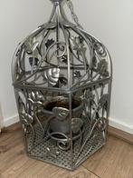 Bloempot ophangen met vogelkooi uit italie design, Antiek en Kunst, Antiek | Keramiek en Aardewerk, Ophalen of Verzenden