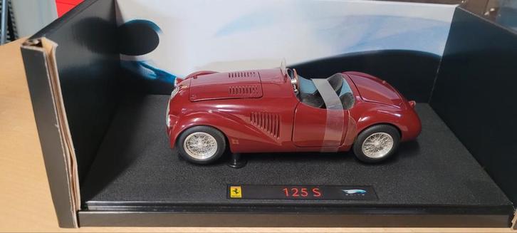 Hotwheels Elite Ferrari 125 S, Hobby en Vrije tijd, Modelauto's | 1:18, Zo goed als nieuw, Auto, Hot Wheels, Ophalen of Verzenden
