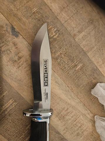 Solingen Germany made Silver Black Hunter knife jachtmes beschikbaar voor biedingen