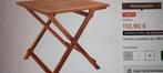 Nieuwe Inklapbare houten tafel – Perfect voor balkon & tuin!, Ophalen of Verzenden, Nieuw, Rechthoekig, Hout