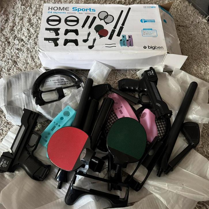 Wii Sports Accessoires Set Compleet, Spelcomputers en Games, Games | Nintendo Wii, Zo goed als nieuw, Sport, 3 spelers of meer