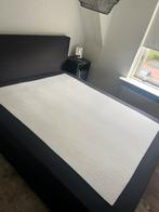 Antraciet boxspring 220 x 180, Ophalen, Gebruikt, 210 cm, Tweepersoons