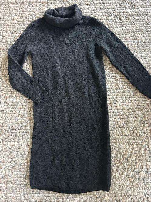 Nieuwstaat RE DRAFT wolmix rechte jurk met col maat S, Kleding | Dames, Jurken, Zo goed als nieuw, Maat 36 (S), Zwart, Onder de knie