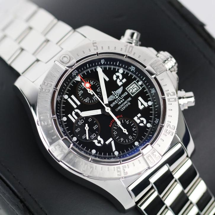 Breitling Avenger Skyland Chronograph 45 (Zeer goed/ 2008), Sieraden, Tassen en Uiterlijk, Horloges | Heren, Zo goed als nieuw