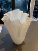 Holmegaard Zakdoekvaas - Per Lütken - Uitstekende staat, Ophalen, Wit, Minder dan 50 cm, Glas