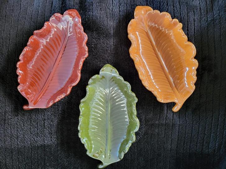 Set herfst schaaltjes / decoratie, Huis en Inrichting, Woonaccessoires | Kunstplanten en Kunstbloemen, Zo goed als nieuw, Verzenden
