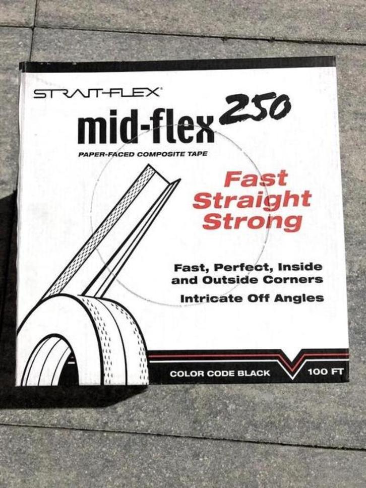 Strait flex mid-flex 250 hoekrail voegband, Doe-het-zelf en Verbouw, Isolatie en Afdichting, Nieuw, Overige materialen, Ophalen of Verzenden