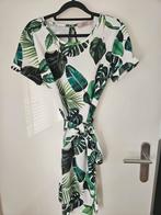 Sophia jurk met bladerprint - klein haaltje, Kleding | Dames, Wit, Sophia, Ophalen of Verzenden, Zo goed als nieuw