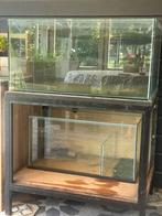 Zeeaquarium met sump + meubel, Dieren en Toebehoren, Ophalen, Zo goed als nieuw, Leeg aquarium