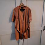 Roestbruine lederlook tuniek van Zizzi, Zizzi, Bruin, Blouse of Tuniek, Ophalen of Verzenden