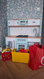 Speelkeuken met veel accesoires en toebehoren, Ophalen, Gebruikt, Hout