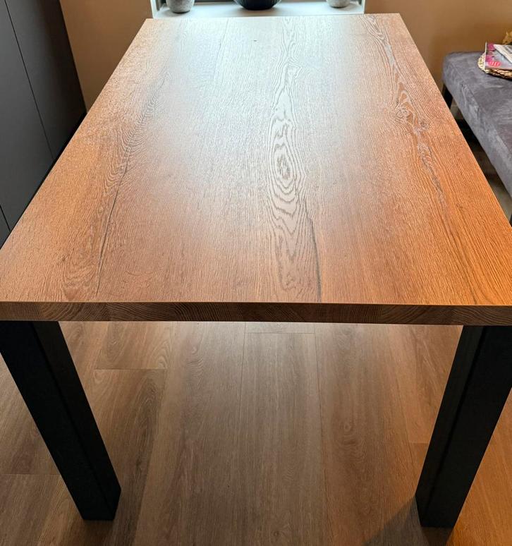 Lamulux eetkamertafel in licht eiken kleut 140x90 cm, Huis en Inrichting, Tafels | Eettafels, Zo goed als nieuw, 50 tot 100 cm