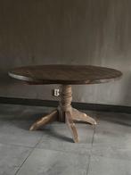 Hoffz Eettafel Oud Hout - Opknapper, Gebruikt, 100 tot 150 cm, Rond, Ophalen of Verzenden