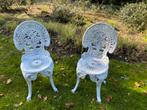 Bistro-set stoelen, Tuin en Terras, Ophalen, Zo goed als nieuw, Metaal
