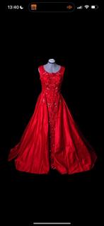 Vuur rode henna/Abiye jurk - Gedetailleerd, Kleding | Dames, Trouwkleding en Trouwaccessoires, Onbekend, Zo goed als nieuw, Trouwjurk