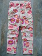 Hema lange broek beige bloemen maat 116 katoen chino, Kinderen en Baby's, Kinderkleding | Maat 116, Broek, Meisje, Ophalen of Verzenden