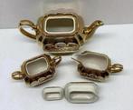 Sadler Gold Lustre 3 delige thee-set 1950 Zeldzaam + theepot, Antiek en Kunst, Antiek | Servies los, Ophalen of Verzenden