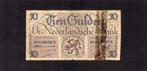 10,00 Gulden Bankbiljet 1945 Fraai Geleefd Biljet, Ophalen of Verzenden, 10 gulden, Los biljet